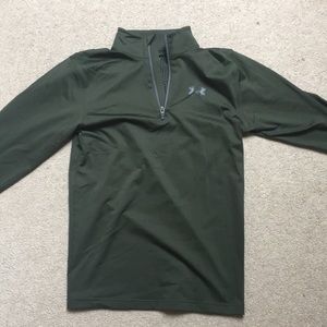 Fitted Under Armor Quarter-Zip Athletic Pullover